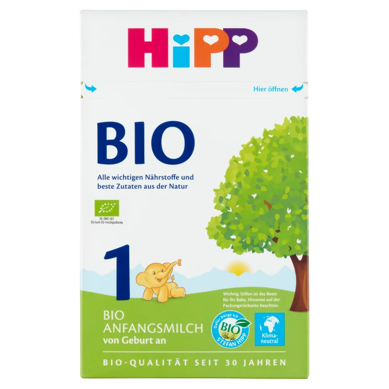 HiPP 1 Bio tejalapú anyatej-helyettesítő tápszer újszülöttkortól 600 g