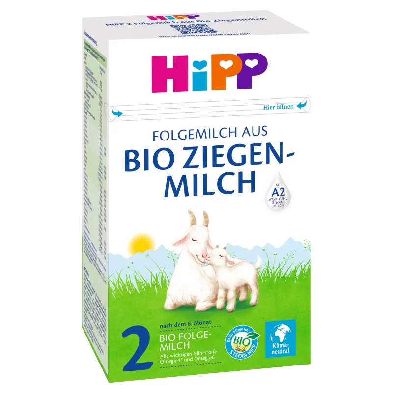 HiPP 2 bio kecsketejalapú anyatej-kiegészítő tápszer 6 hónapos kortól 400 g