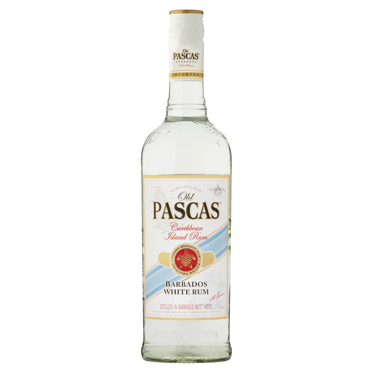 Old Pascas Barbados karibi fehér rum 37,5% 0,7 l