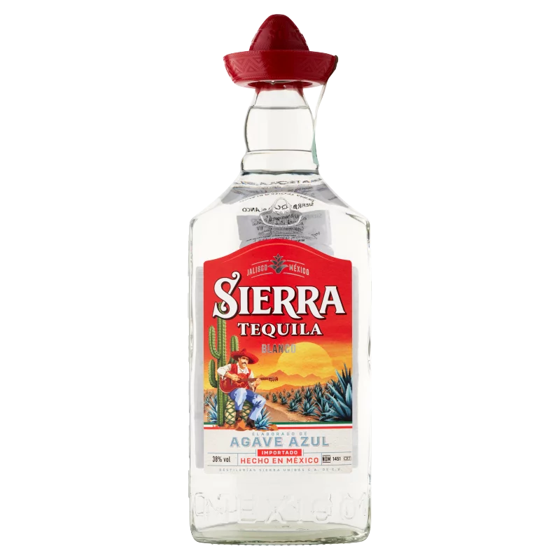 Sierra Tequila Blanco mexikói agavepárlat 38% 0,7 l