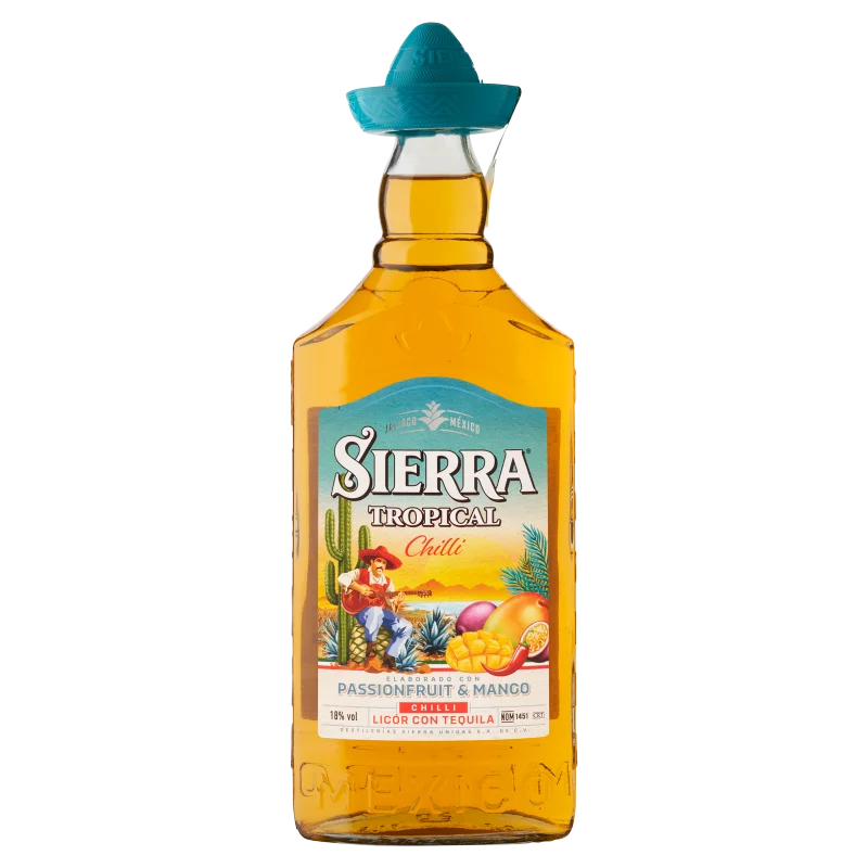 Sierra Tropical Chilli Blanco tequilával készült likőr 18% 700 ml