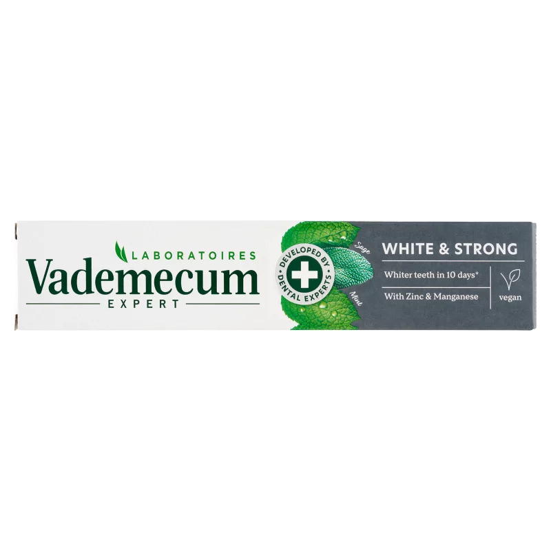 Vademecum White & Strong fogkrém cinkkel és mangánnal 75 ml