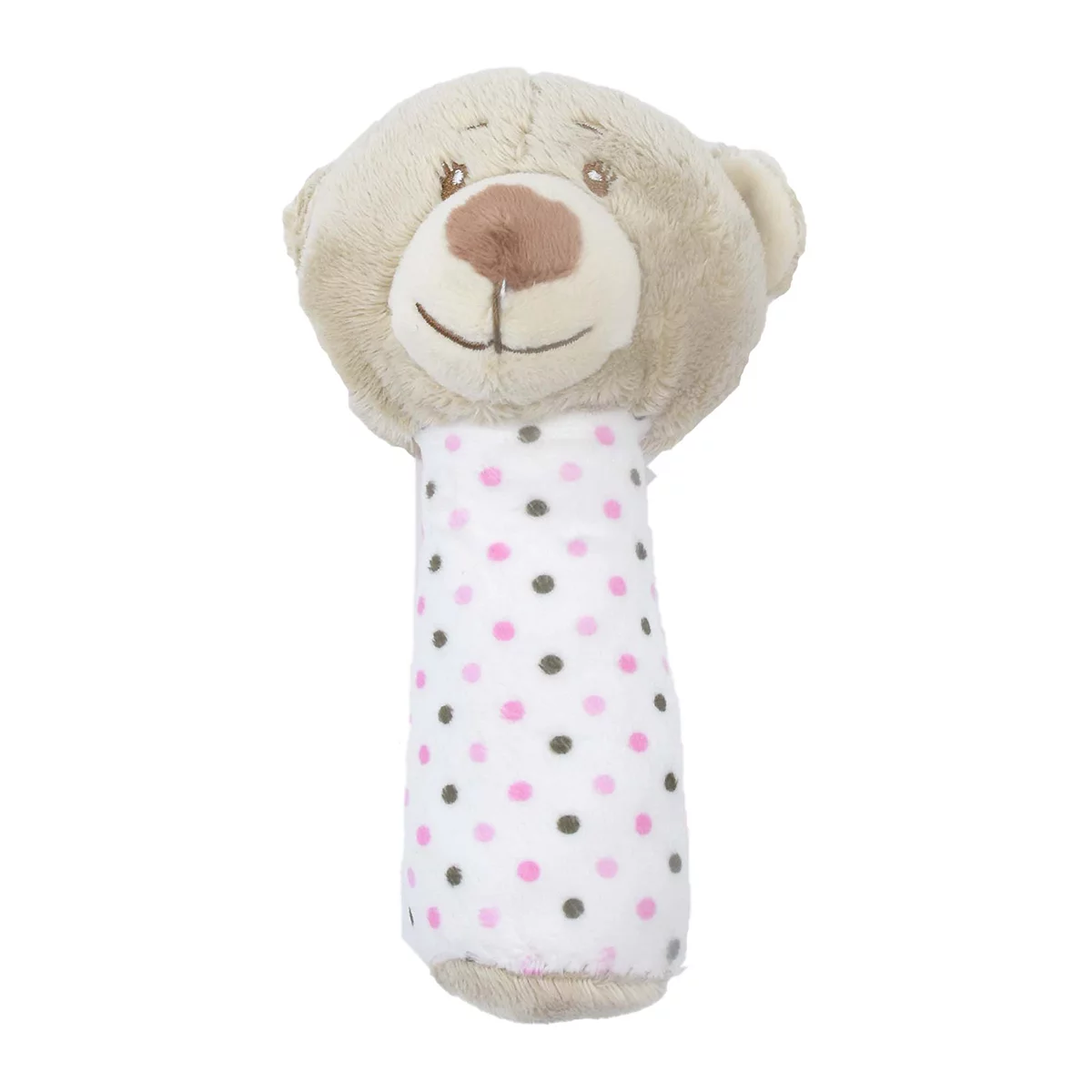 Dormi maci rúd csörgő 14cm - Rózsaszín