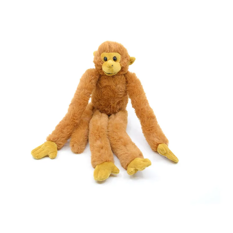 Plüss Hosszúkezű majom 42 cm - Barna  