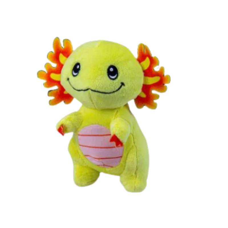 Axolotl álló 18 cm - Sárga