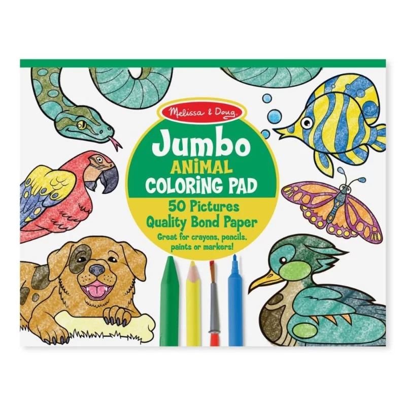 Jumbo színező - Állatok Melissa & Doug színezőfüzet
