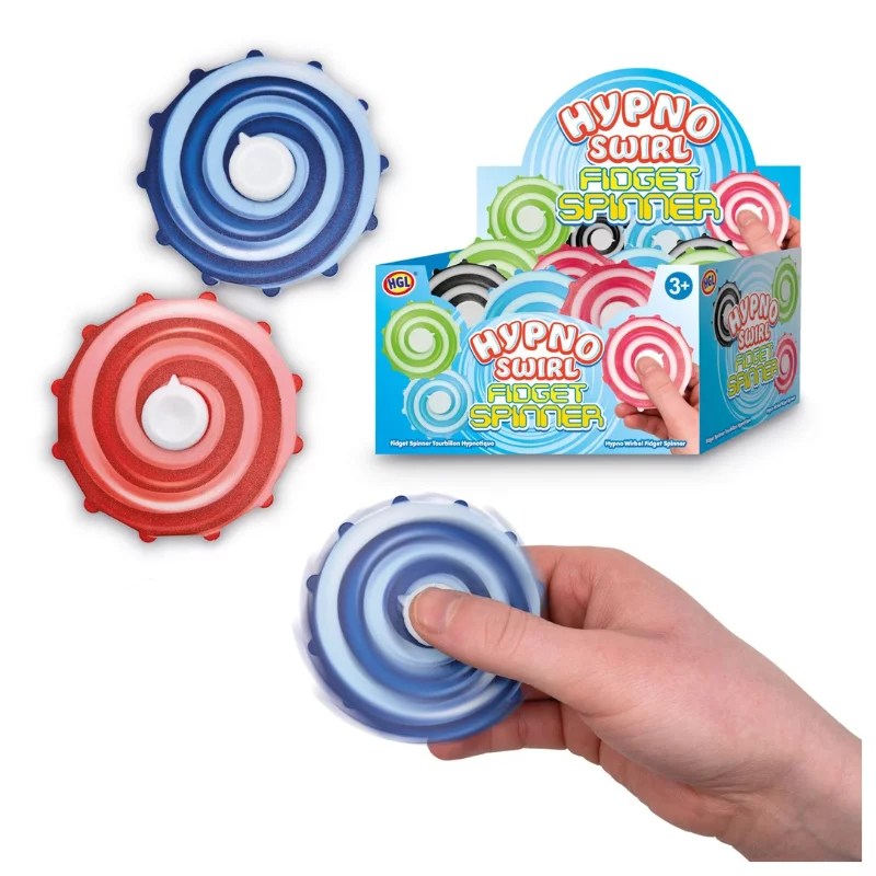 Hypno Swirl fidget spinner pörgettyű - Fekete