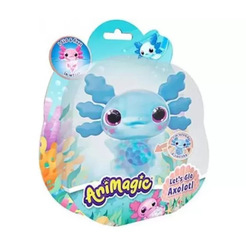 Let’s Glo Axolotl – világító vízipajtás - Kék
