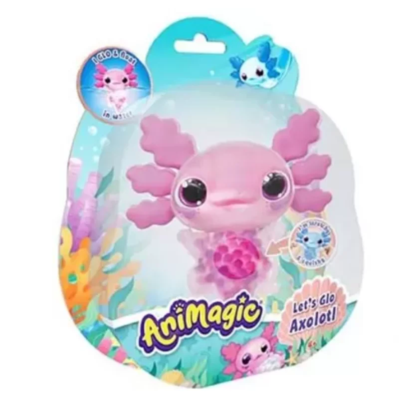 Let’s Glo Axolotl – világító vízipajtás - Rózsaszín