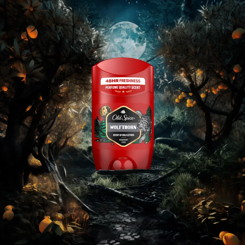 Old Spice Wolfthorn Stift Dezodor Férfiaknak, Alumíniummentes, 48 Órás Frissesség,  50 ml