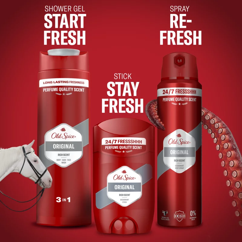 Old Spice Original Deo Spray Férfiaknak, 150 ml