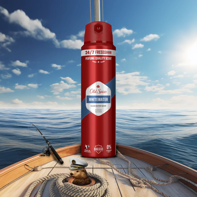 Old Spice Whitewater Deo Spray Férfiaknak, 150 ml
