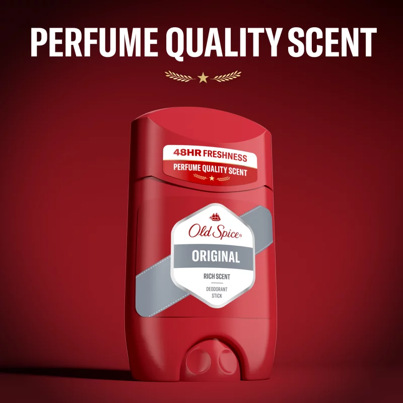 Old Spice Original Stift Dezodor Férfiaknak, Alumíniummentes, 48 Órás Frissesség, 50 ml