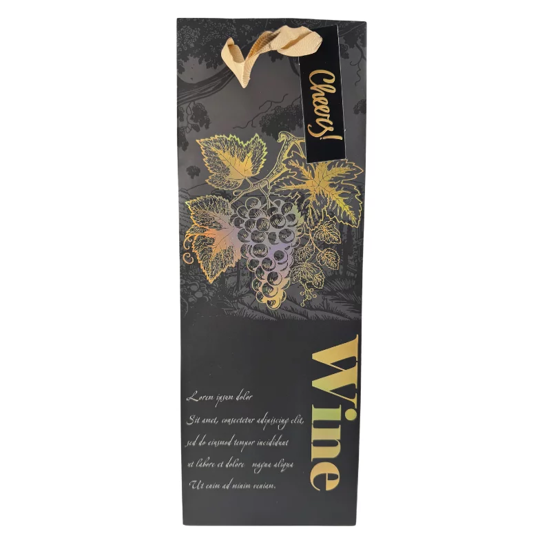 Dísztasak italos Extra szürke színben - Wine