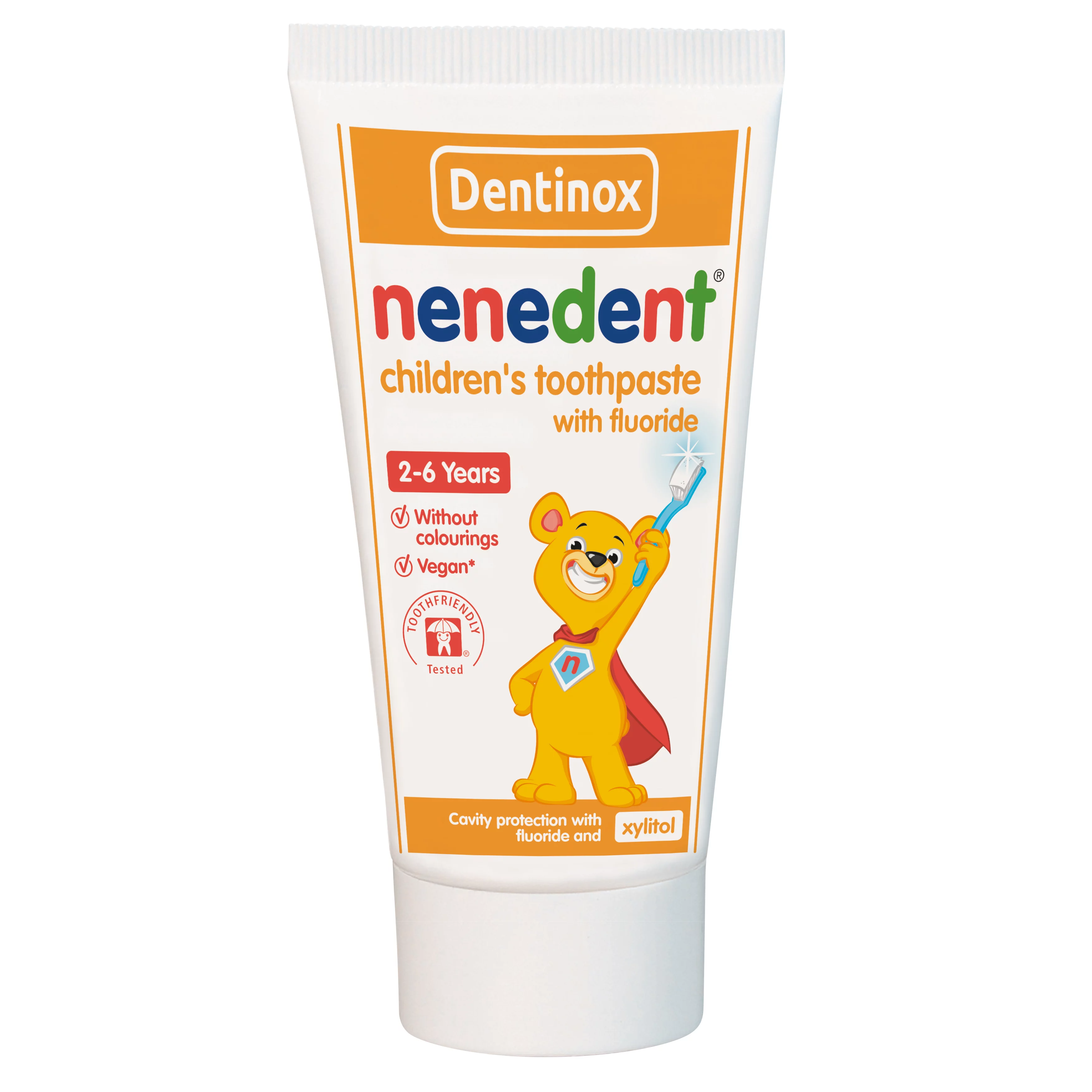 Nenedent gyermekfogkrém 50ml málna-eper ízű fluoriddal