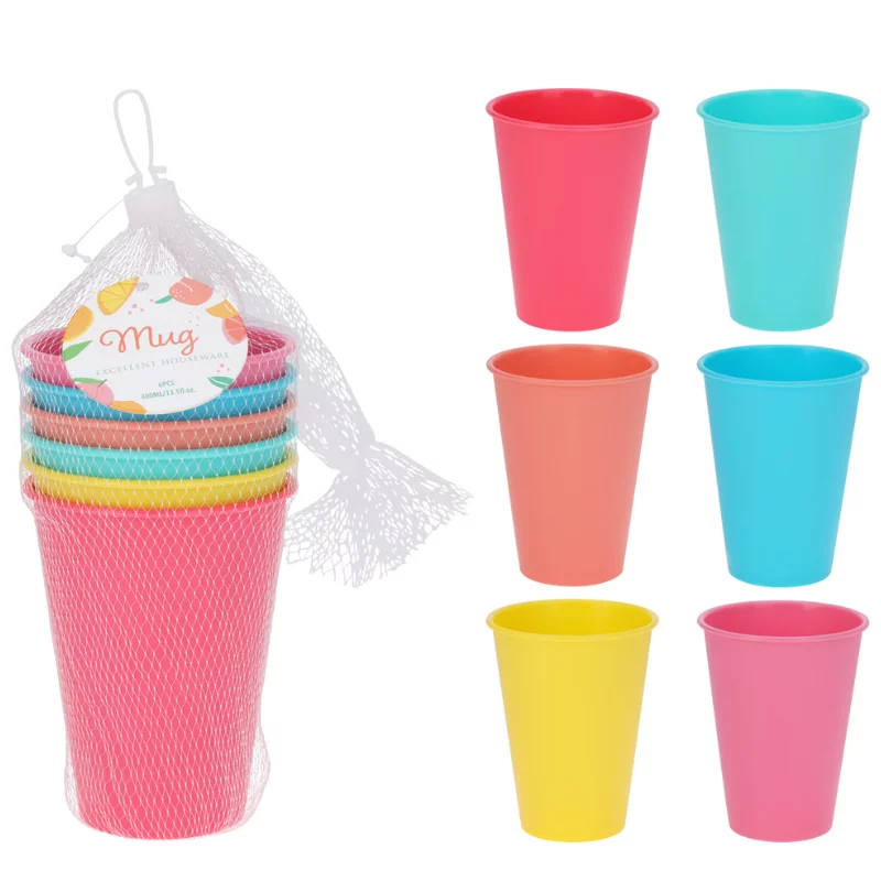 ColorMix – Színes pohár szett (6 db, 400 ml)