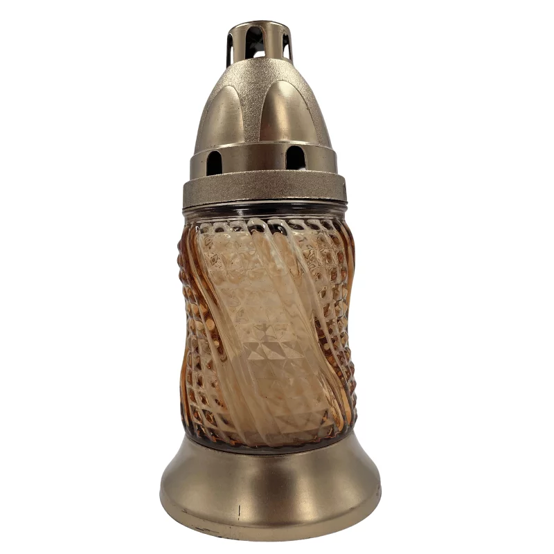 Üvegmécses Gold Twist 16 cm - Narancssárga