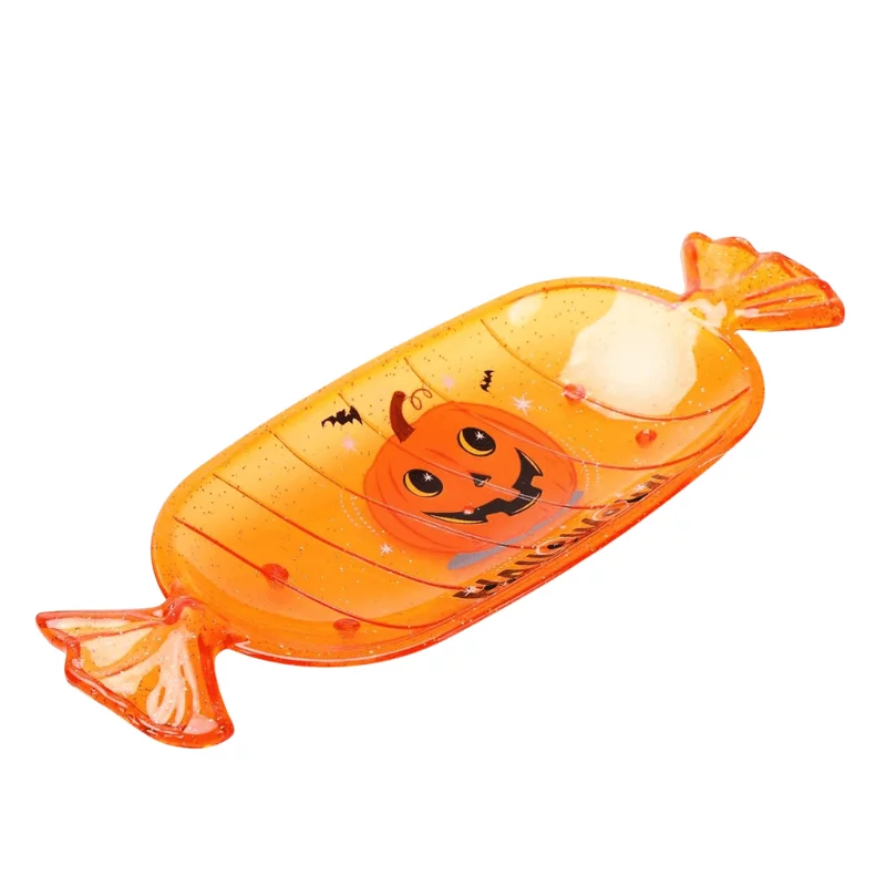 Halloween tálca - Cukorkagyűjtő narancssárga