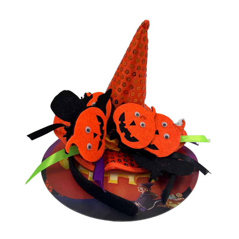 Hajráf halloween kalapdísszel - Narancssárga