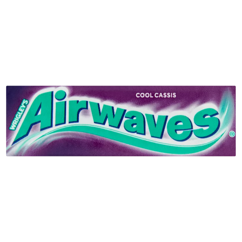 Airwaves Cool Cassis mentol- és feketeribizli-ízű cukormentes rágógumi édesítőszerrel 14 g