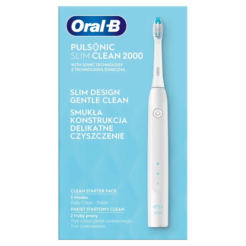 Oral-B Pulsonic Slim Clean 2000 Fehér Szónikus Elektromos Fogkefe