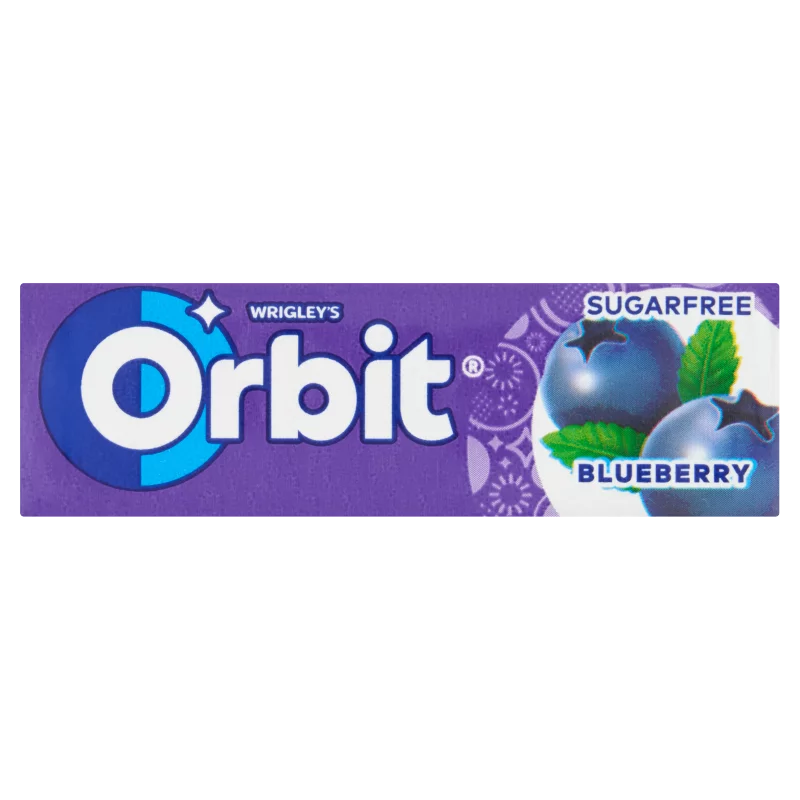 Orbit Blueberry feketeáfonya-ízű cukormentes rágógumi édesítőszerrel 14 g