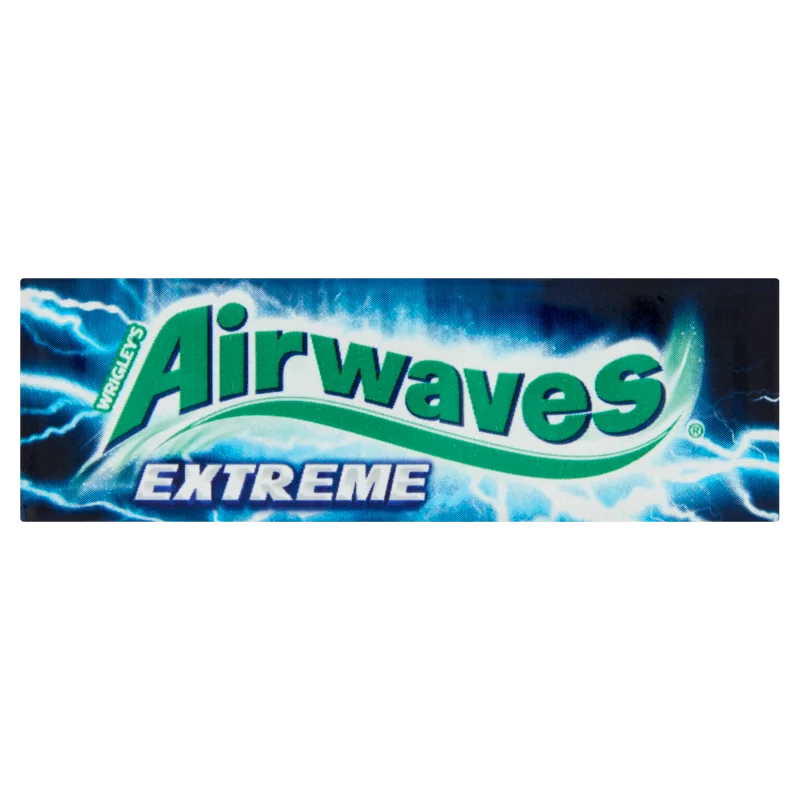 Airwaves Extreme erős mentol- és eukaliptuszízű cukormentes rágógumi édesítőszerrel 14 g