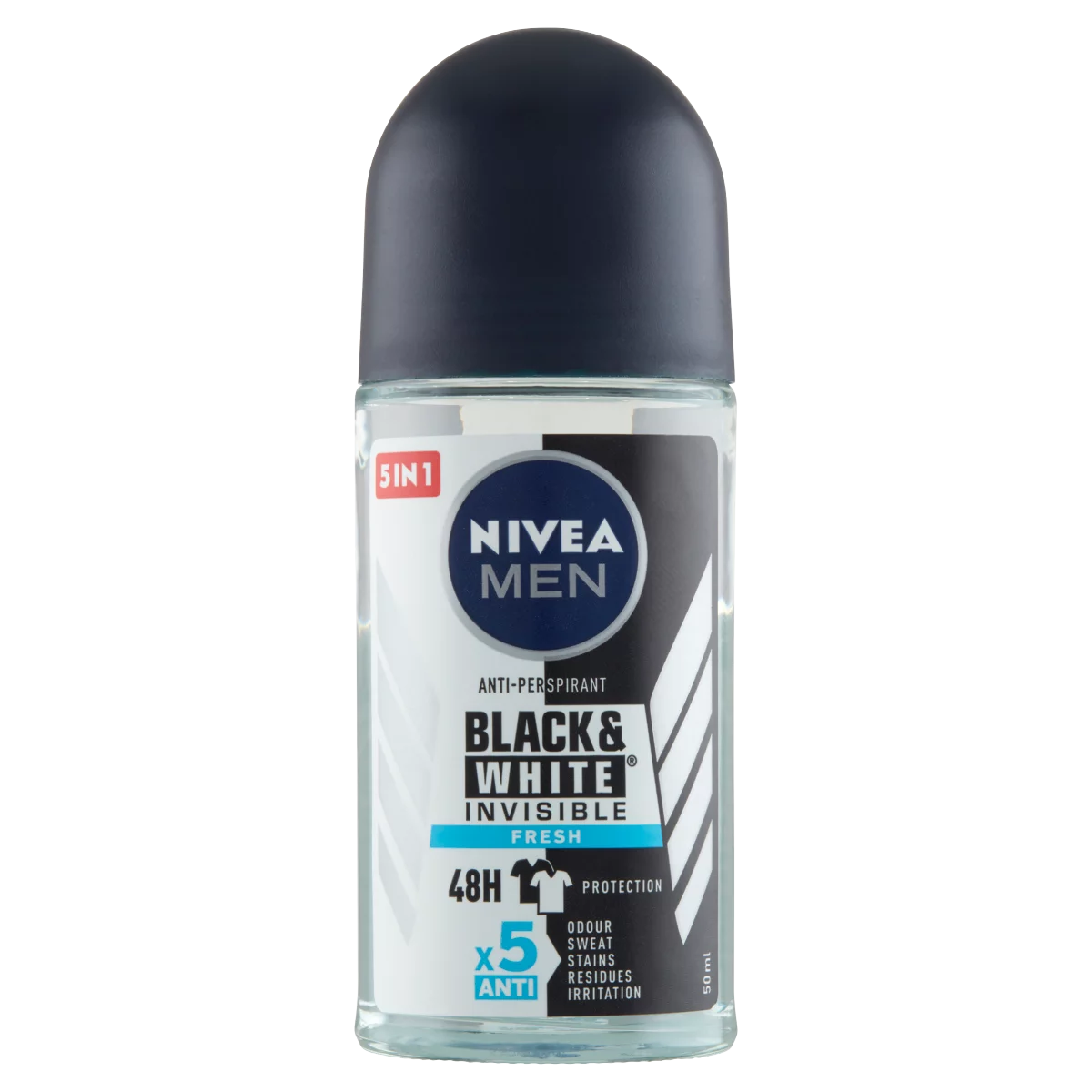 NIVEA MEN Black & White Invisible Fresh golyós dezodor 50 ml