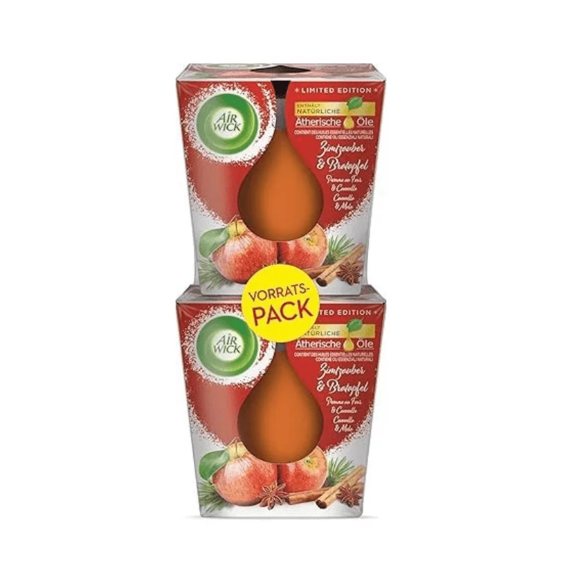Air Wick illatgyertya 2x105g Cinnamon & Baked Apple