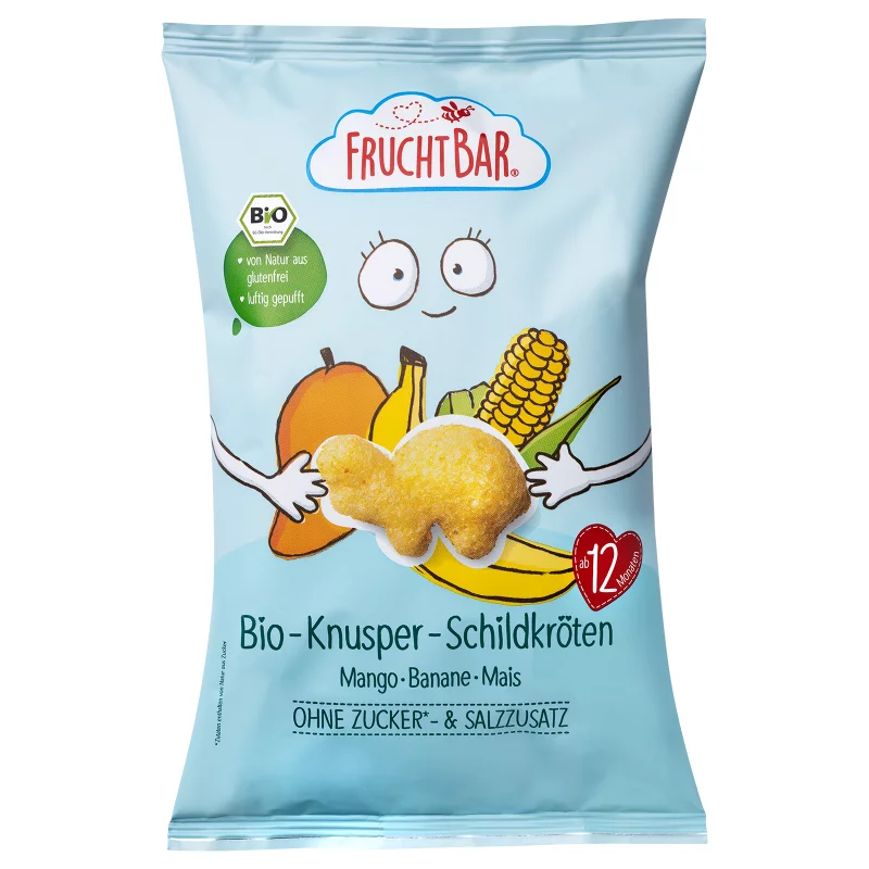 Fruchtbar extrudált kukorica snack 30g teknősök mangó-banán 12hó+ Bio