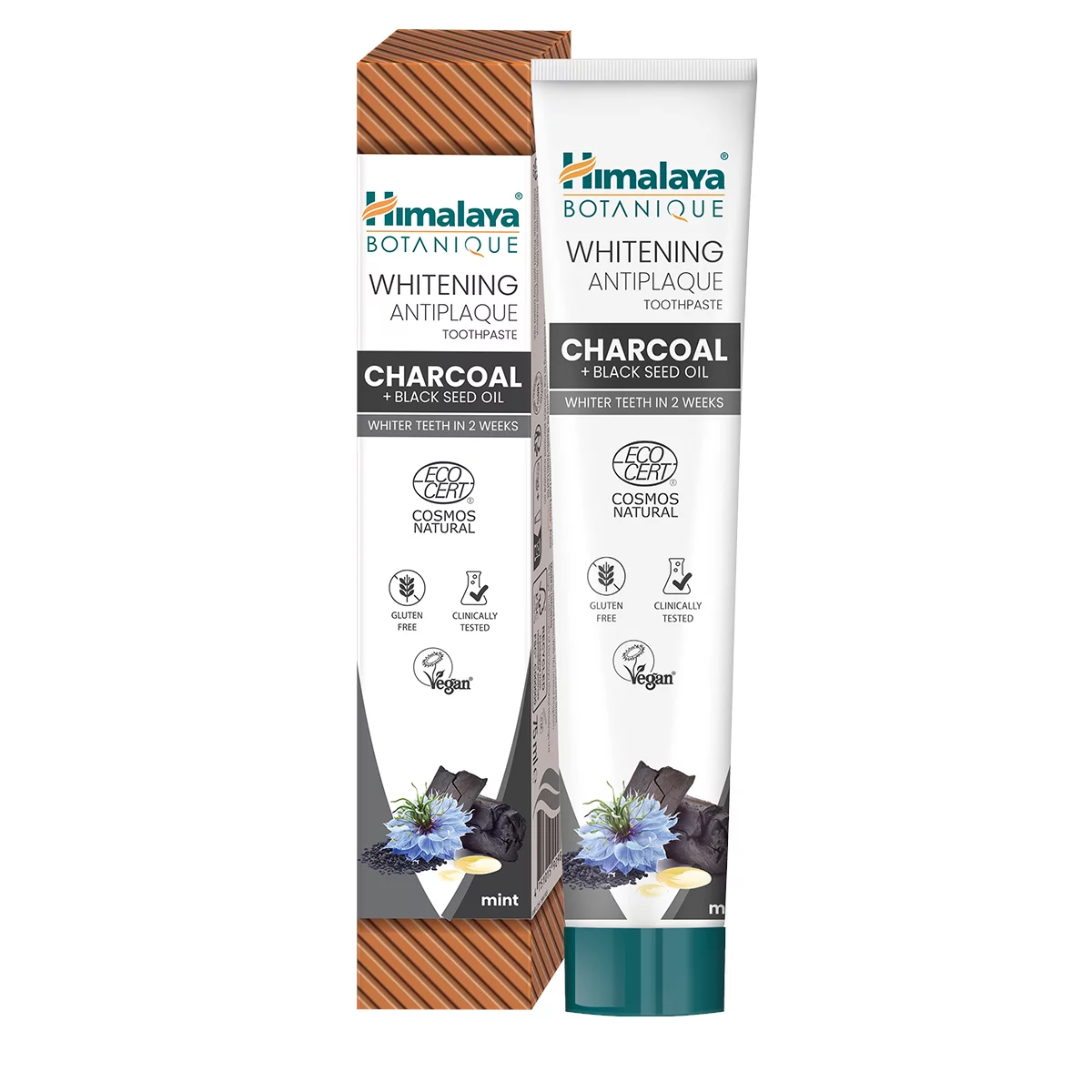 Himalaya fogkrém 75ml Botanique natúr faszenes fehérítő, lepedékeltávolító