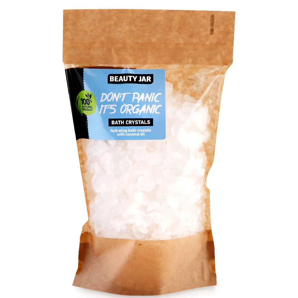 Beauty Jar fürdőkristály 600g Don´t Panic it´s Organig hidratáló kókusz olajjal