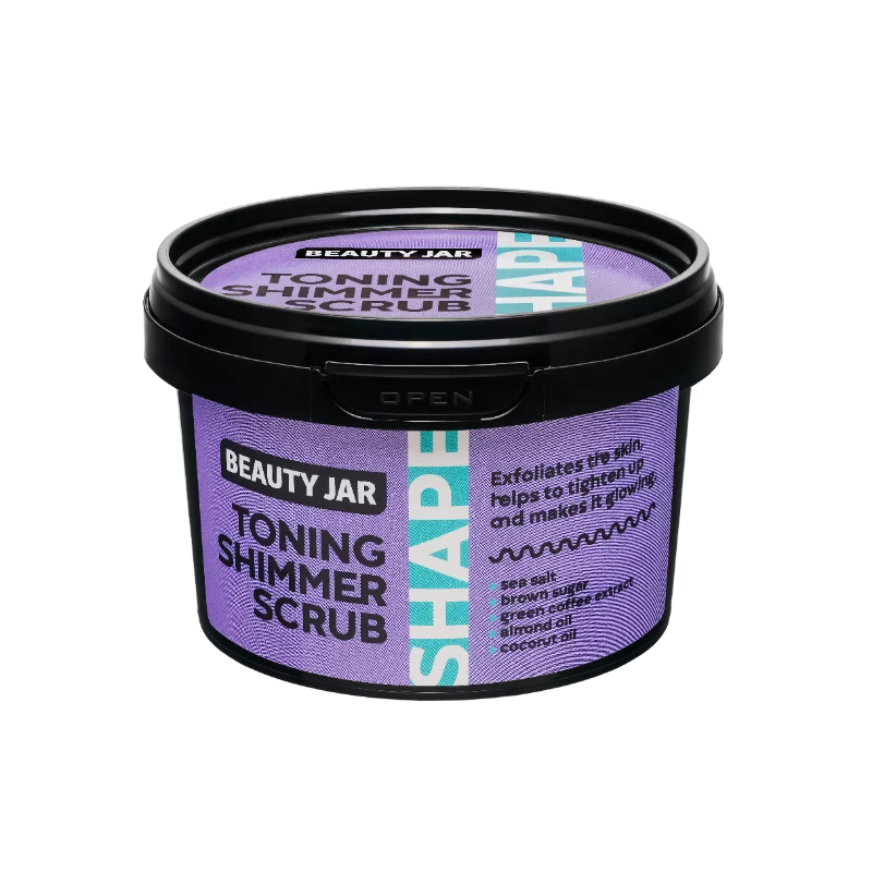 Beauty Jar testradír 360g Toning Shimmer testformázó csillámos