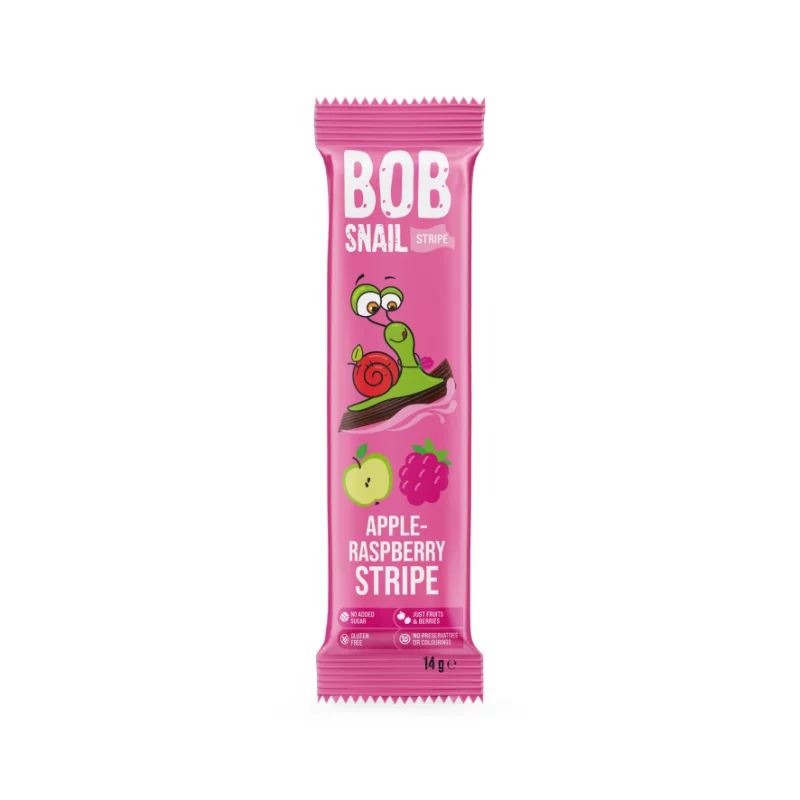 Bob Snail gyümölcsszelet 14g alma-málna