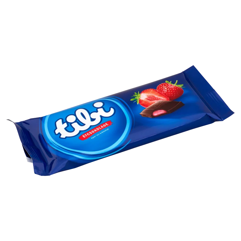 Tibi étcsokoládé eper ízű krémmel 90 g