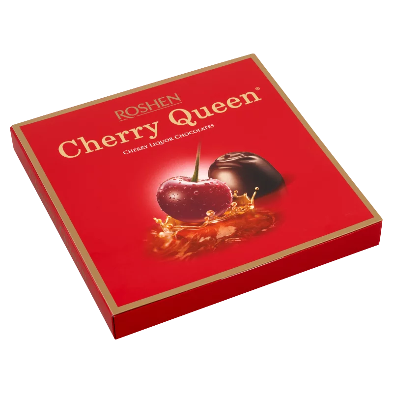 Roshen Cherry Queen étcsokoládés alkoholos-meggyes bonbon 192 g