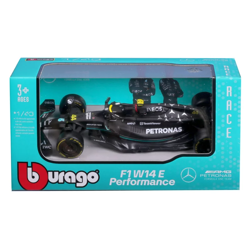 Bburago 1/43 F1 versenyautó MB AMG W14 E Perf Ham