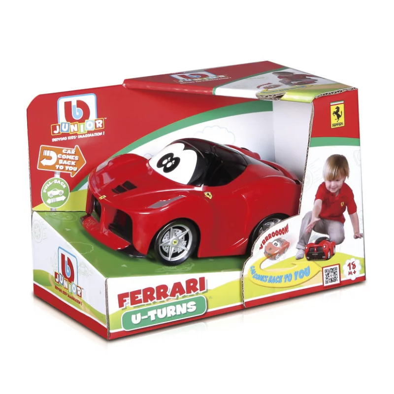 Bburago Jr. Ferrari visszafordulós autó 