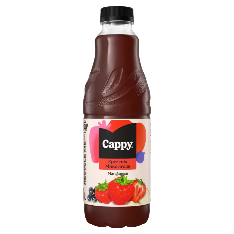 Cappy Eper mix gyümölcsital gyümölcslével és gyümölcspürével cukorral és édesítőszerekkel 1 l