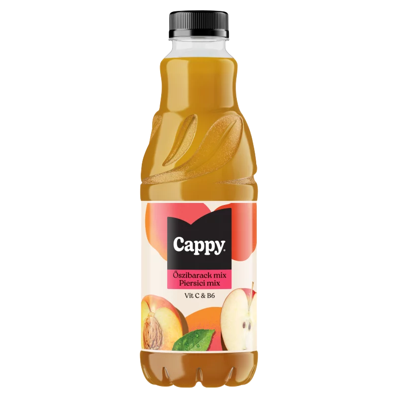 Cappy Őszibarack mix gyümölcsital őszibarackpüré és almalé sűrítményből 1 l