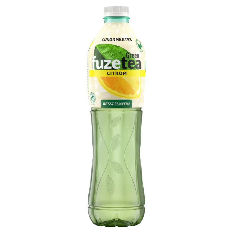 FuzeTea energiamentes, szénsavmentes citromízű üdítőital zöld tea kivonattal 1,5 l