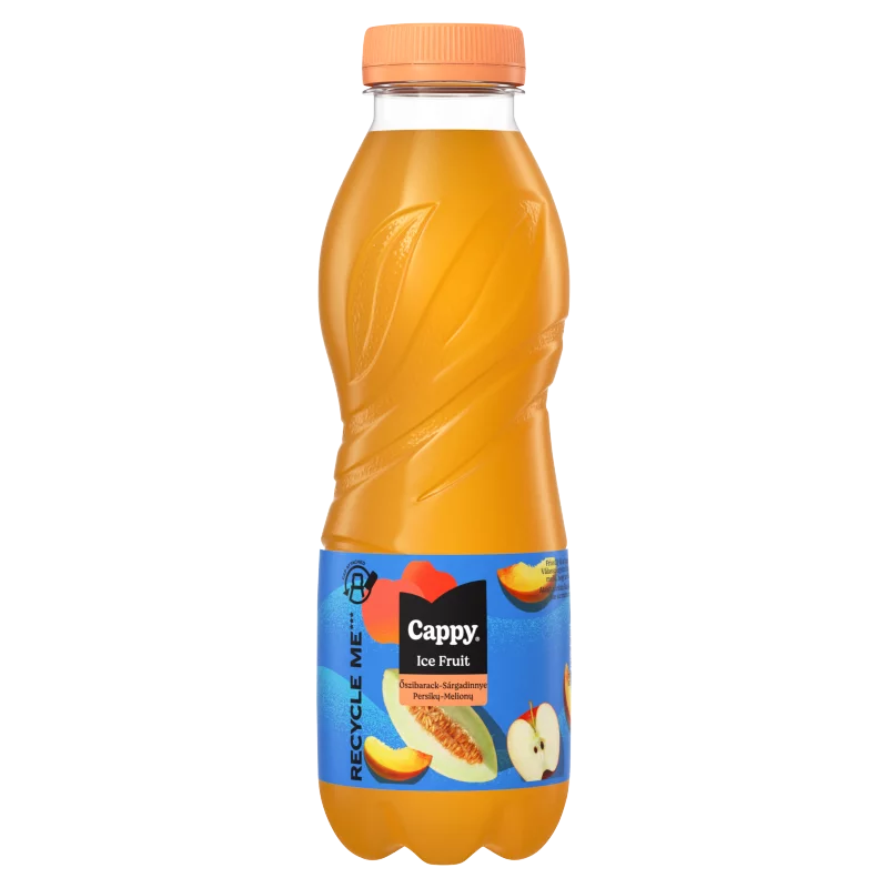 Cappy Ice Fruit szénsavmentes alma-őszibarack-sárgadinnye ital citromfű ízesítéssel 500 ml