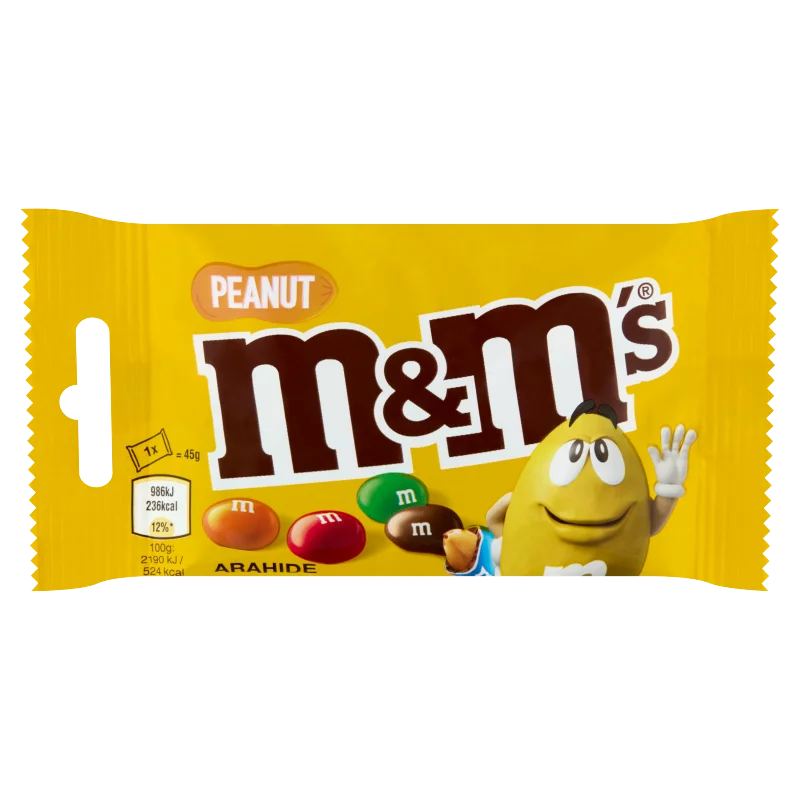 M&M's földimogyorós drazsé tejcsokoládéban cukorbevonattal 45 g