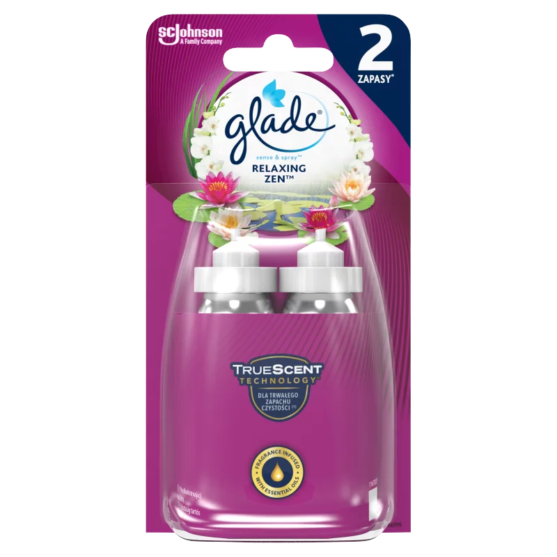 Glade Sense & Spray Relaxing Zen automata légfrissítő utántöltő 2 x 18 ml (36 ml)