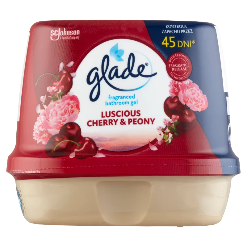 Glade Luscious Cherry & Peony fürdőszobai légfrissítő zselé 180 g