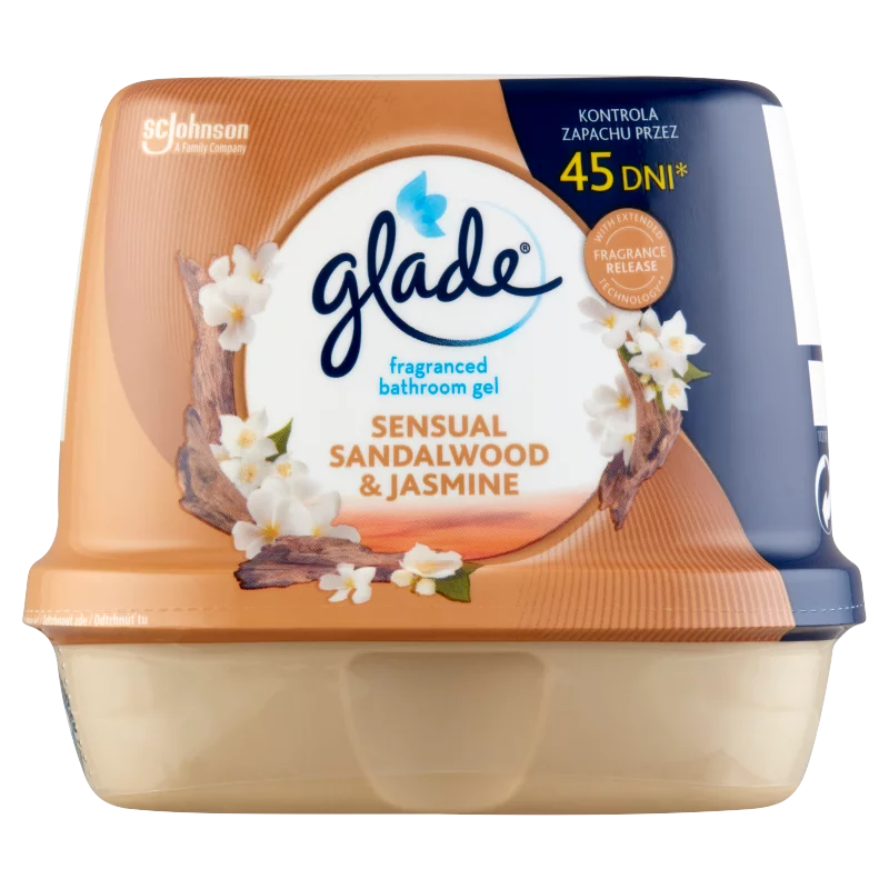 Glade Sensual Sandalwood & Jasmine fürdőszobai légfrissítő zselé 180 g