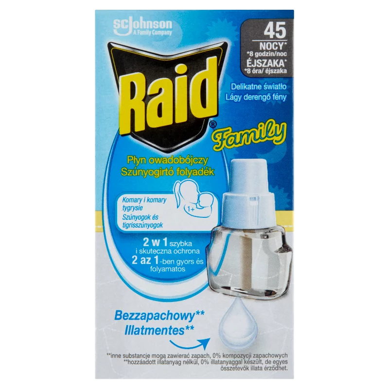 Raid Family szúnyogirtó folyadék utántöltő 27 ml