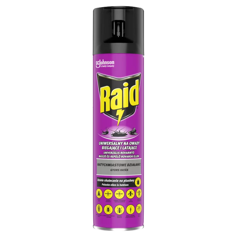 Raid univerzális rovarirtó mászó és repülő rovarok ellen 400 ml