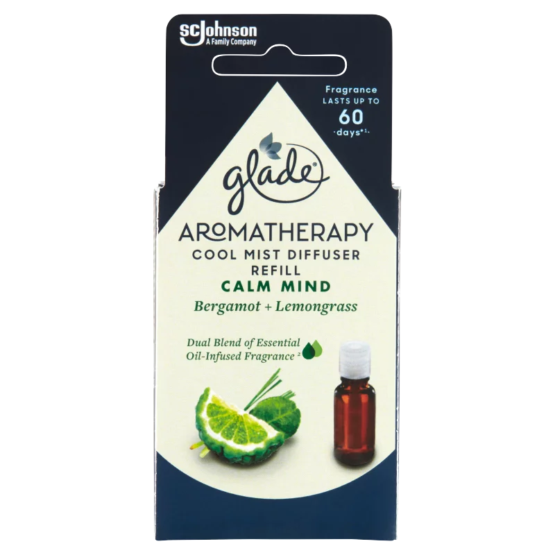 Glade Aromatherapy Cool Mist Diffuser Calm Mind párologtató utántöltő 17,4 ml