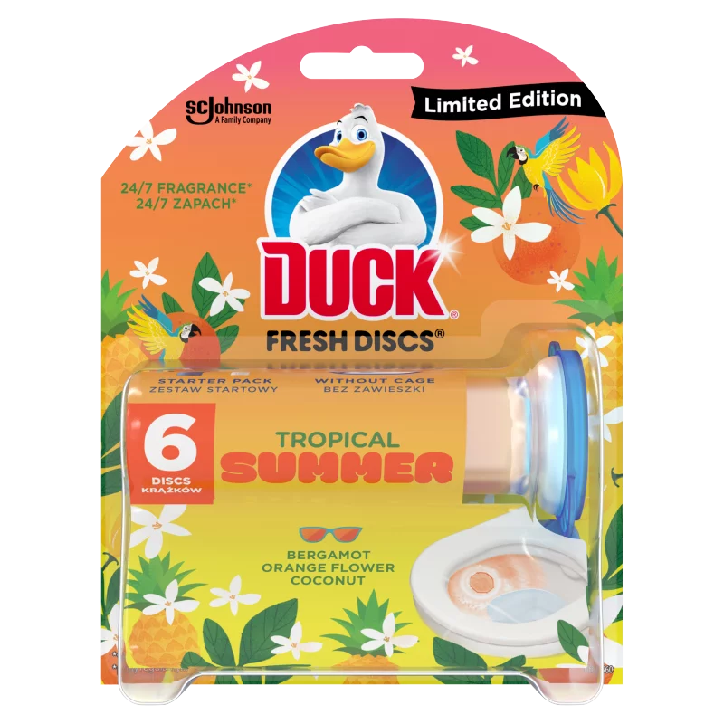 Duck Fresh Discs Tropical Summer WC-öblítő korong 36 ml 